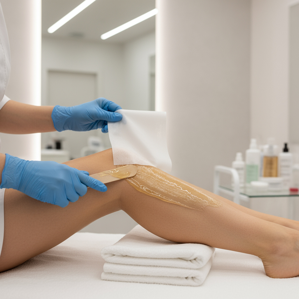 Sanftes Waxing im Salon